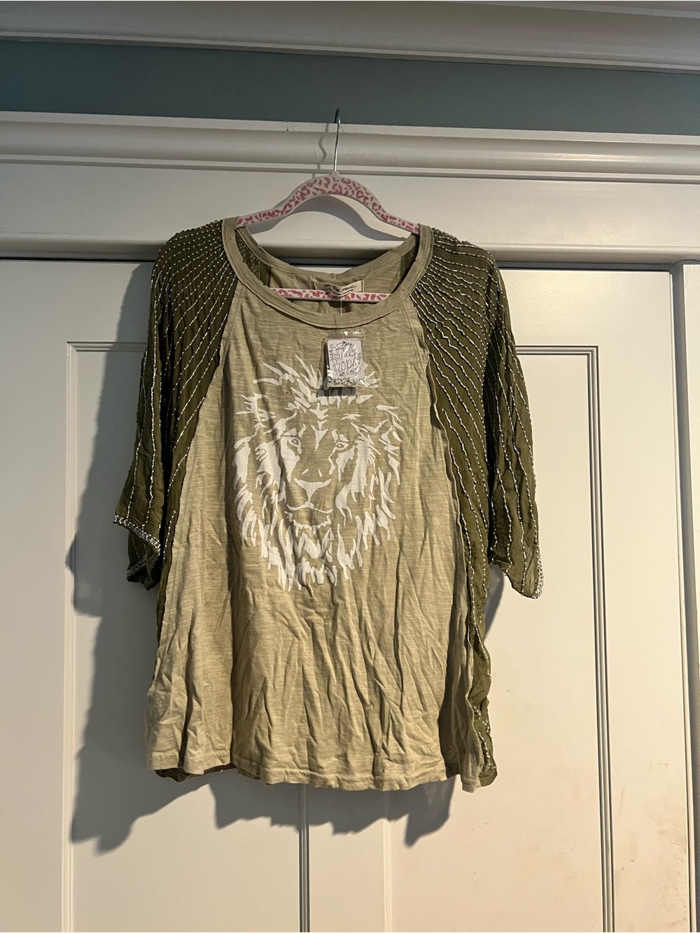 Free People - We the Free Showtime Tee - Olive - NWT - Picture 5 of 12